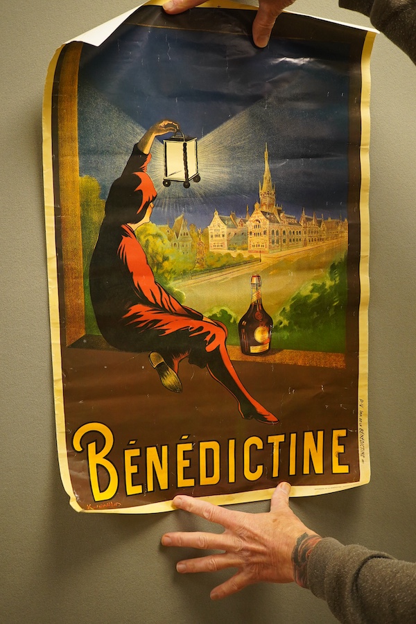 A Benedictine poster and three others